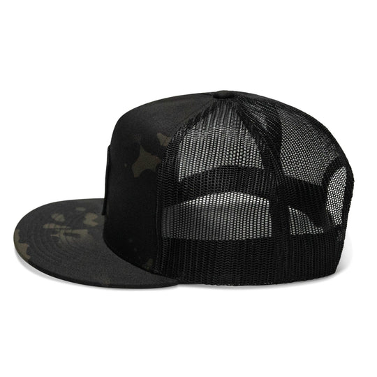 One Revolver Surfboards - Nobody Is Coming To Save You Skull Patch Flatbill Snapback Hat HEADWEAR