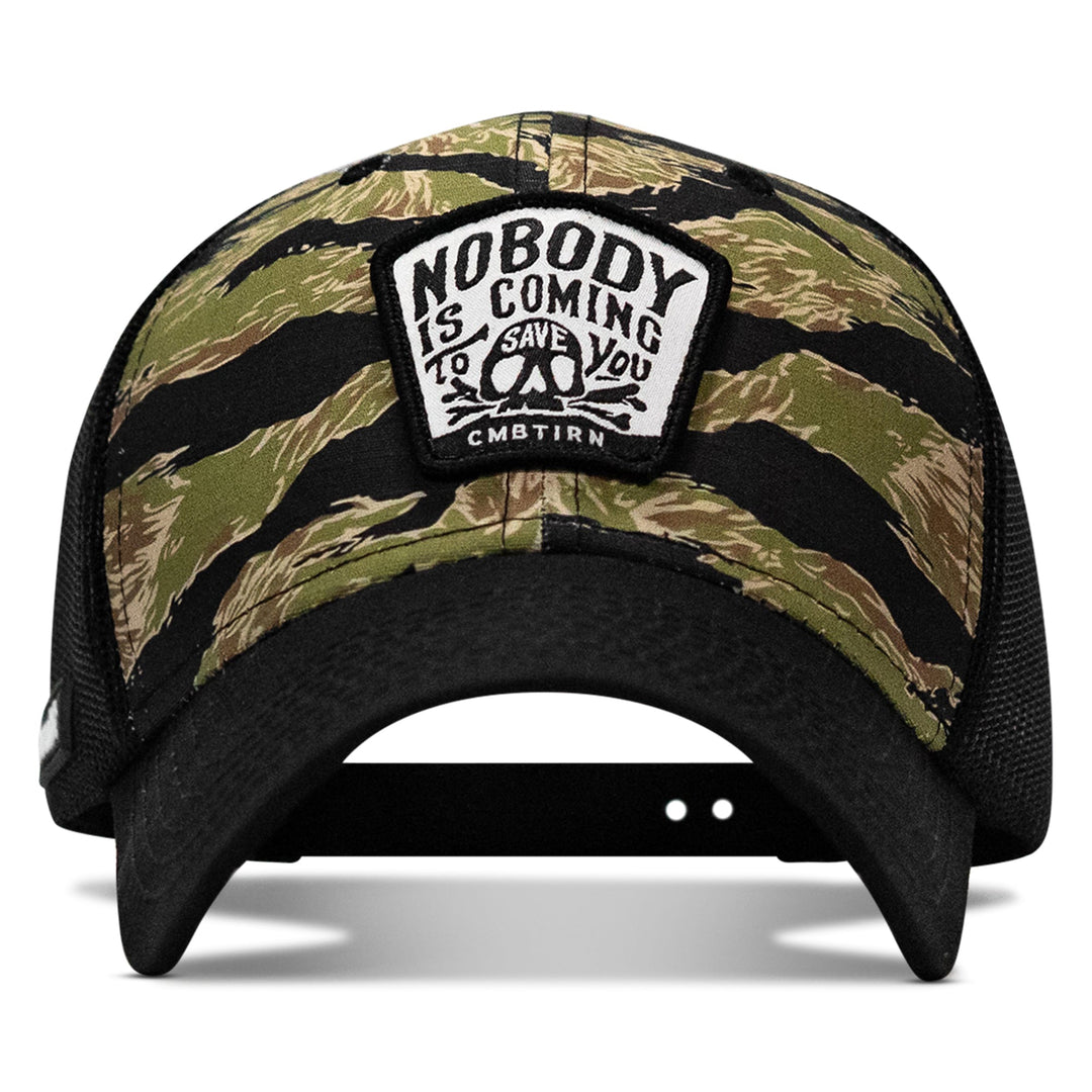 Nobody Is Coming To Save You Skull Patch Original Ripstop Snapback Hat