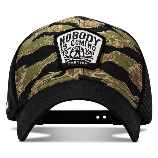 Nobody Is Coming To Save You Skull Patch Original Ripstop Snapback Hat