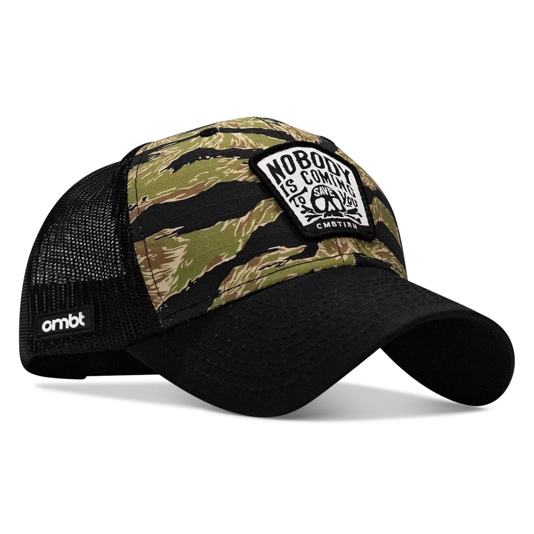 Nobody Is Coming To Save You Skull Patch Original Ripstop Snapback Hat