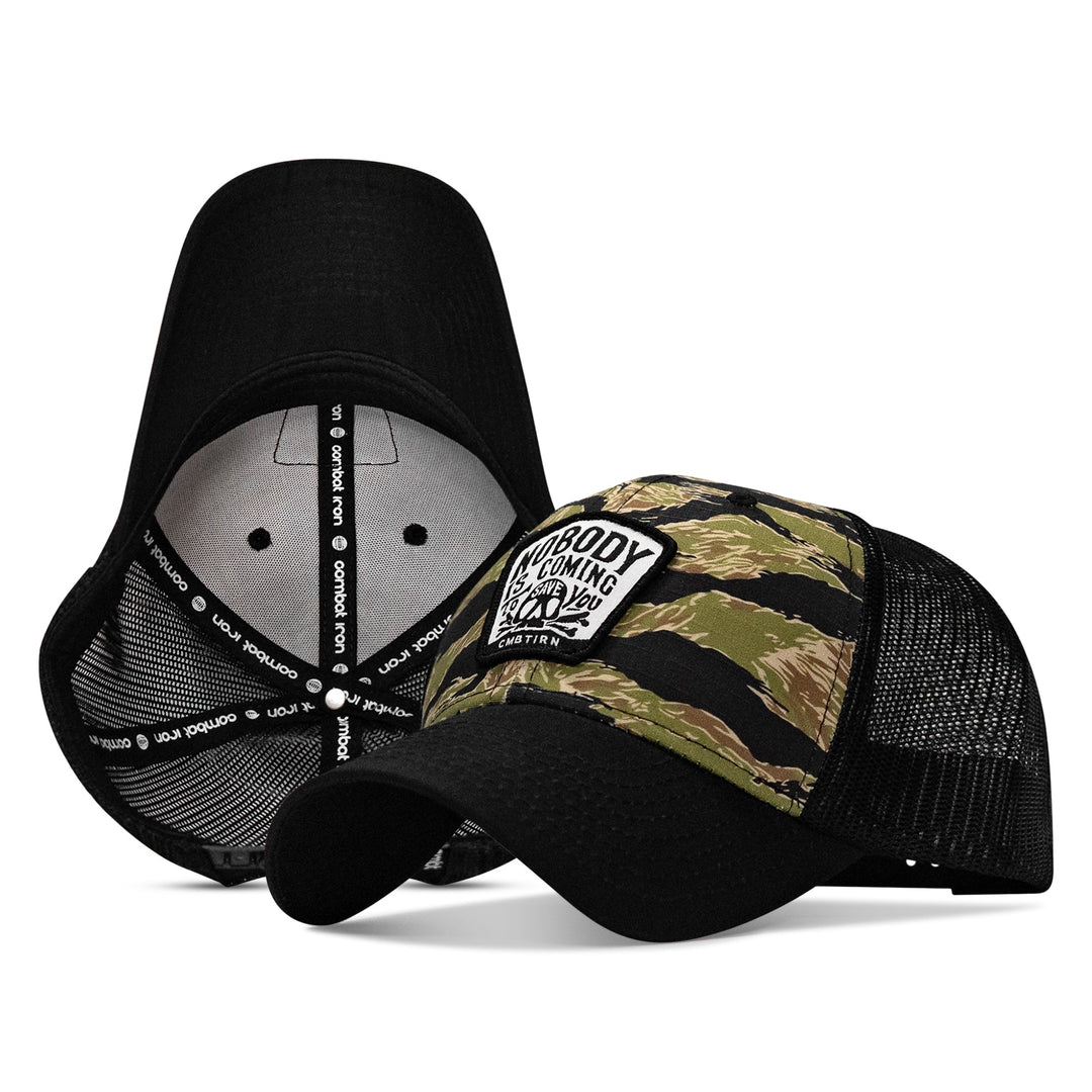 Nobody Is Coming To Save You Skull Patch Original Ripstop Snapback Hat
