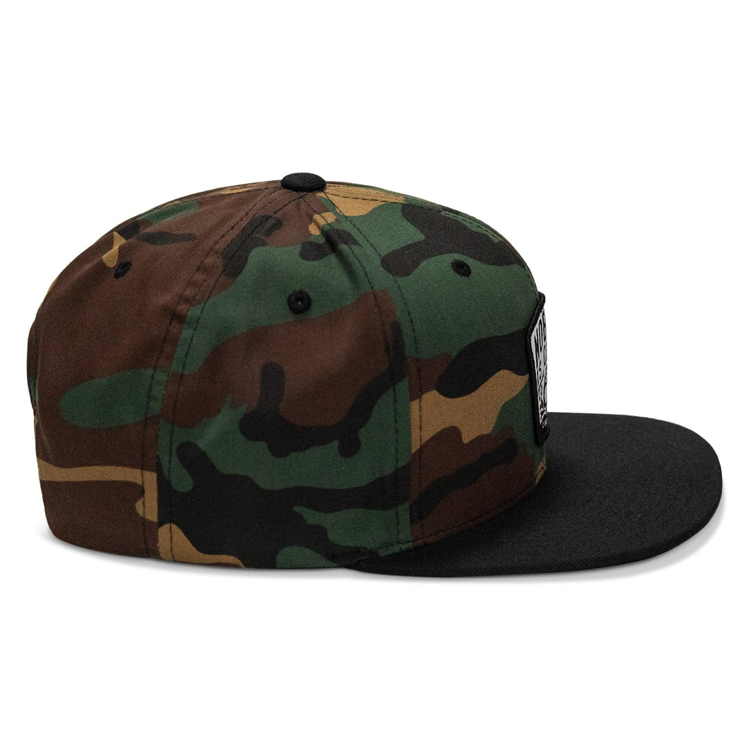 One Revolver Surfboards - Nobody Is Coming To Save You Skull Patch Flatbill Snapback Hat HEADWEAR