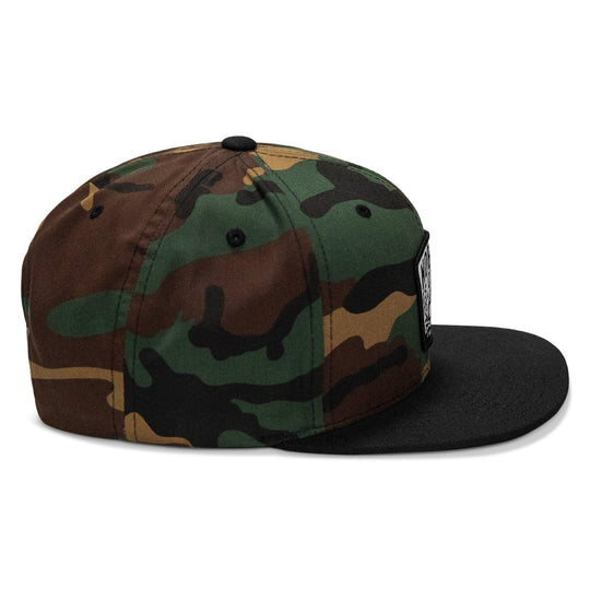 One Revolver Surfboards - Nobody Is Coming To Save You Skull Patch Flatbill Snapback Hat HEADWEAR