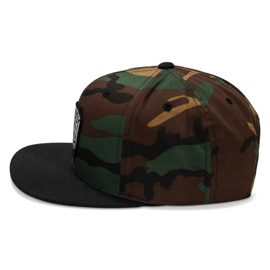 One Revolver Surfboards - Nobody Is Coming To Save You Skull Patch Flatbill Snapback Hat HEADWEAR