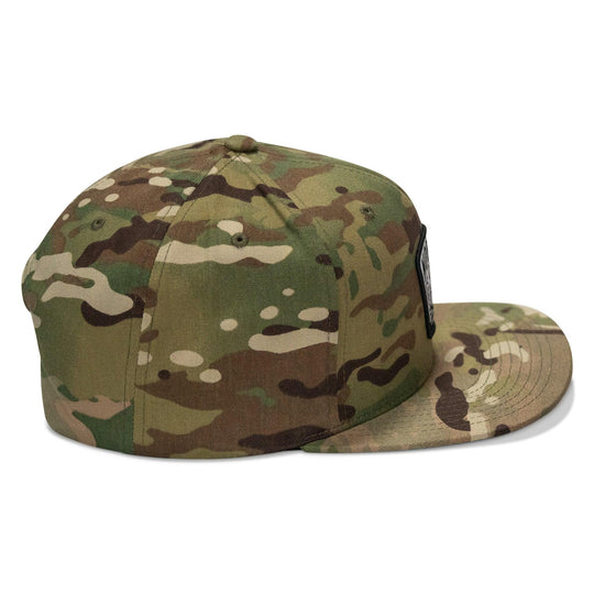One Revolver Surfboards - Nobody Is Coming To Save You Skull Patch Flatbill Snapback Hat HEADWEAR