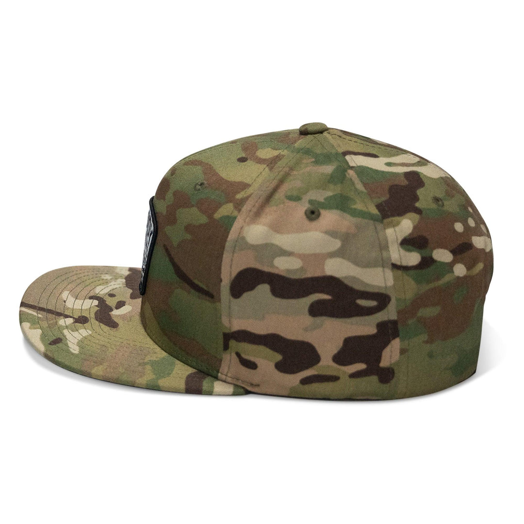 One Revolver Surfboards - Nobody Is Coming To Save You Skull Patch Flatbill Snapback Hat HEADWEAR
