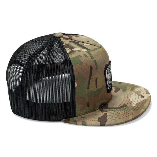 One Revolver Surfboards - Nobody Is Coming To Save You Skull Patch Flatbill Snapback Hat HEADWEAR