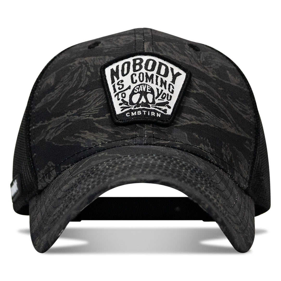 Nobody Is Coming To Save You Skull Patch Original Ripstop Snapback Hat