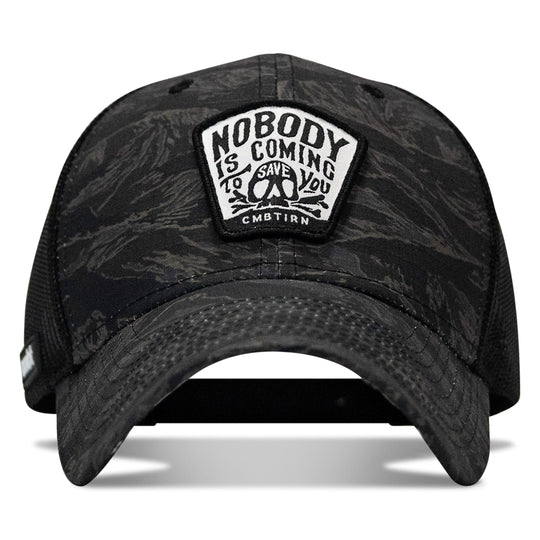 Nobody Is Coming To Save You Skull Patch Original Ripstop Snapback Hat