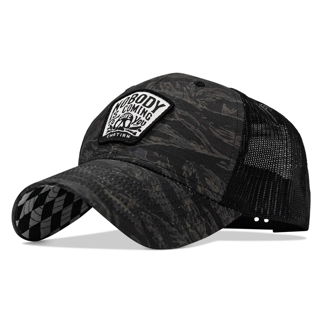 Nobody Is Coming To Save You Skull Patch Original Ripstop Snapback Hat