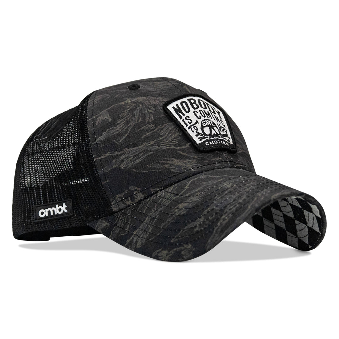 Nobody Is Coming To Save You Skull Patch Original Ripstop Snapback Hat