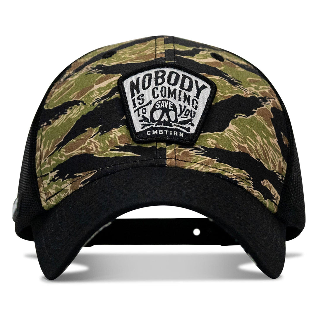 One Revolver Surfboards - Nobody Is Coming To Save You Skull Patch Original Ripstop Snapback Hat HEADWEAR