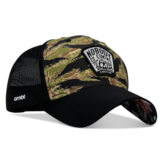 One Revolver Surfboards - Nobody Is Coming To Save You Skull Patch Original Ripstop Snapback Hat HEADWEAR