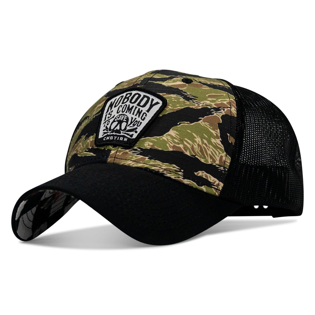 One Revolver Surfboards - Nobody Is Coming To Save You Skull Patch Original Ripstop Snapback Hat HEADWEAR