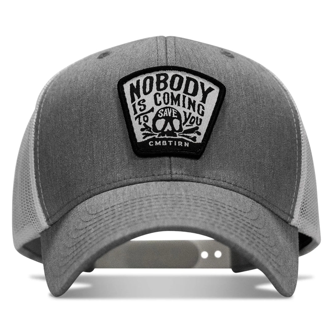 One Revolver Surfboards - Nobody Is Coming To Save You Skull Patch Snapback Hat HEADWEAR