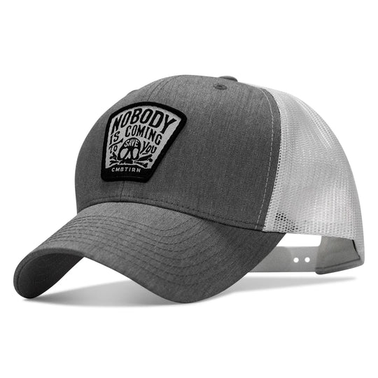 One Revolver Surfboards - Nobody Is Coming To Save You Skull Patch Snapback Hat HEADWEAR