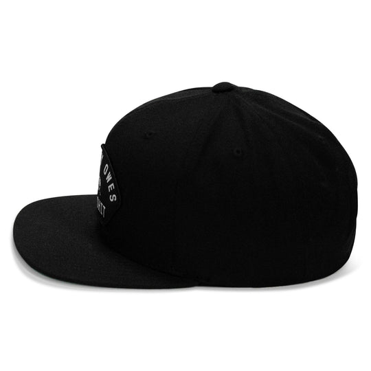One Revolver Surfboards - Nobody Owes You Shit Arched Patch Flatbill SnapBack Hat HEADWEAR