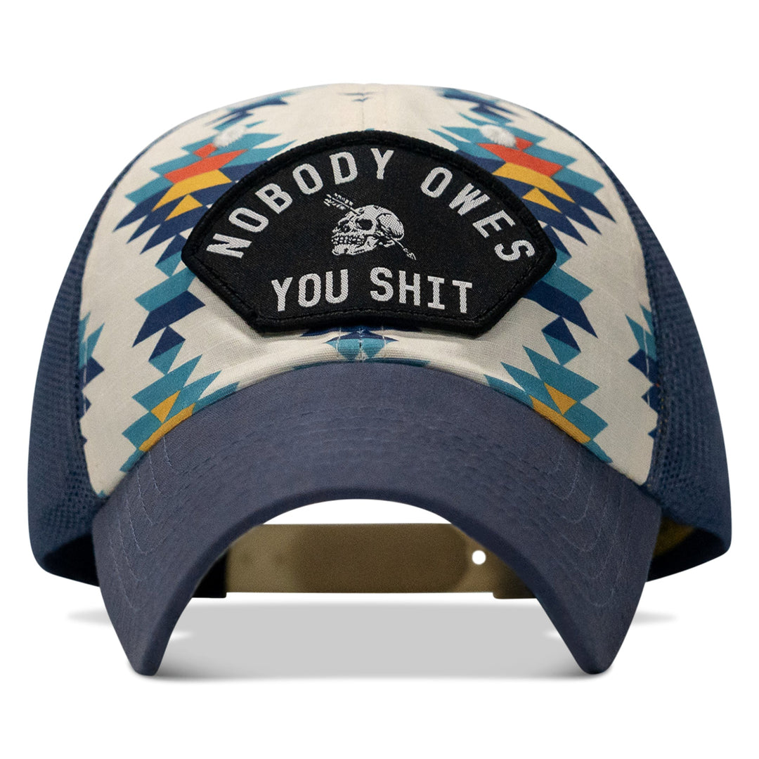 Nobody Owes You Shit Arched Patch Tactical Ripstop Mesh Snapback Hat