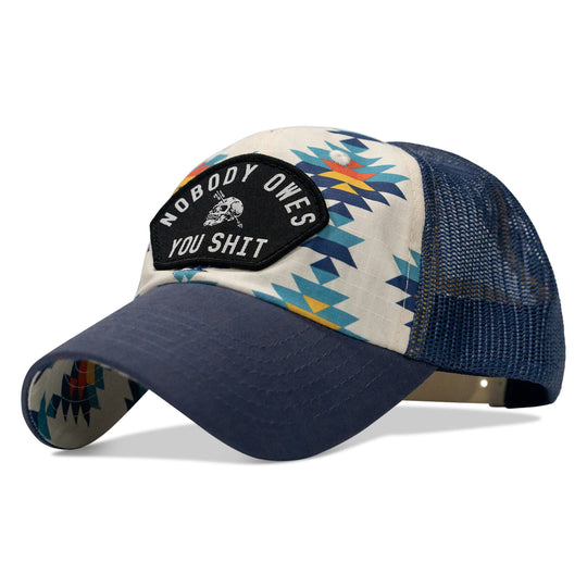 Nobody Owes You Shit Arched Patch Tactical Ripstop Mesh Snapback Hat