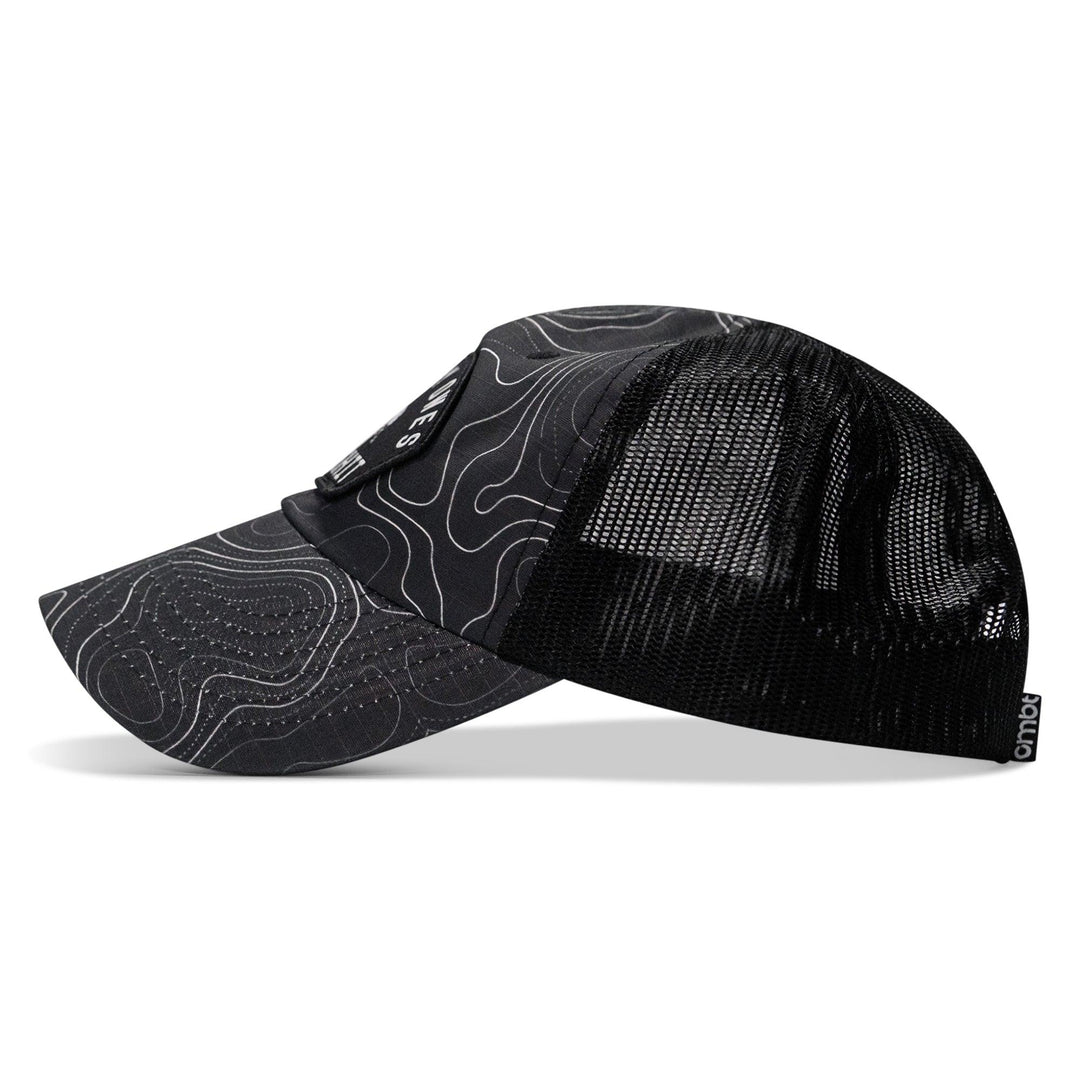 One Revolver Surfboards - Nobody Owes You Shit Arched Patch Tactical Ripstop Mesh Snapback Hat HEADWEAR