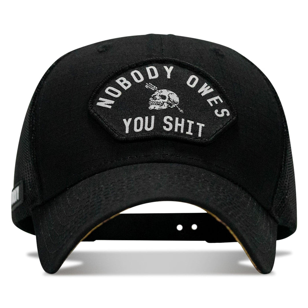 One Revolver Surfboards - Nobody Owes You Shit Patch Original Ripstop Snapback Hat HEADWEAR