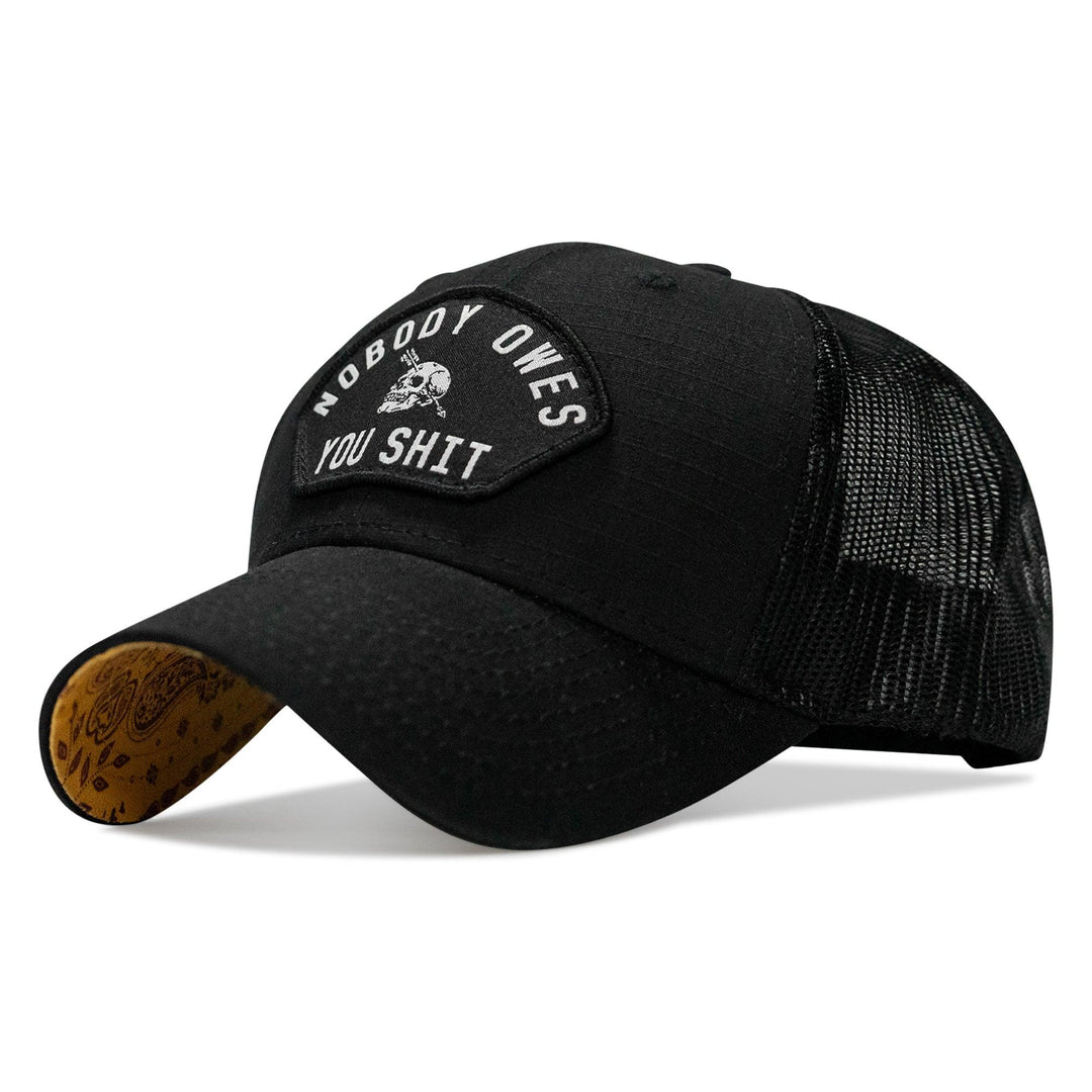 One Revolver Surfboards - Nobody Owes You Shit Patch Original Ripstop Snapback Hat HEADWEAR