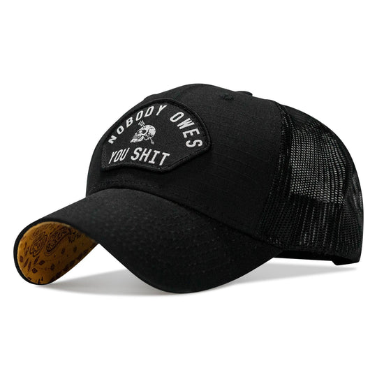 One Revolver Surfboards - Nobody Owes You Shit Patch Original Ripstop Snapback Hat HEADWEAR