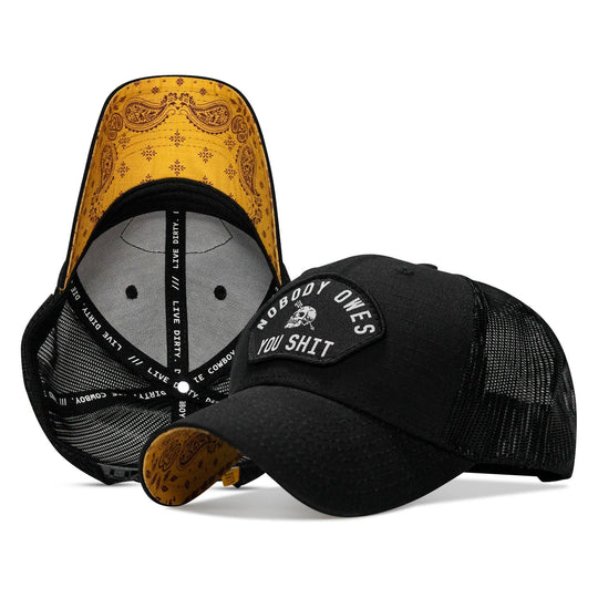 One Revolver Surfboards - Nobody Owes You Shit Patch Original Ripstop Snapback Hat HEADWEAR