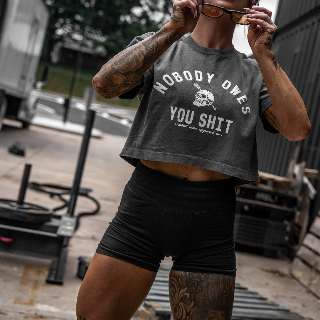 Nobody Owes You Shit Skull Women&