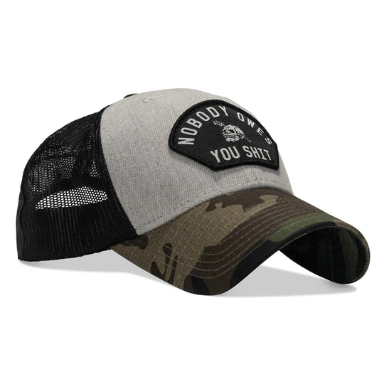 One Revolver Surfboards - Nobody Owes You Shit Patch Original Ripstop Snapback Hat HEADWEAR