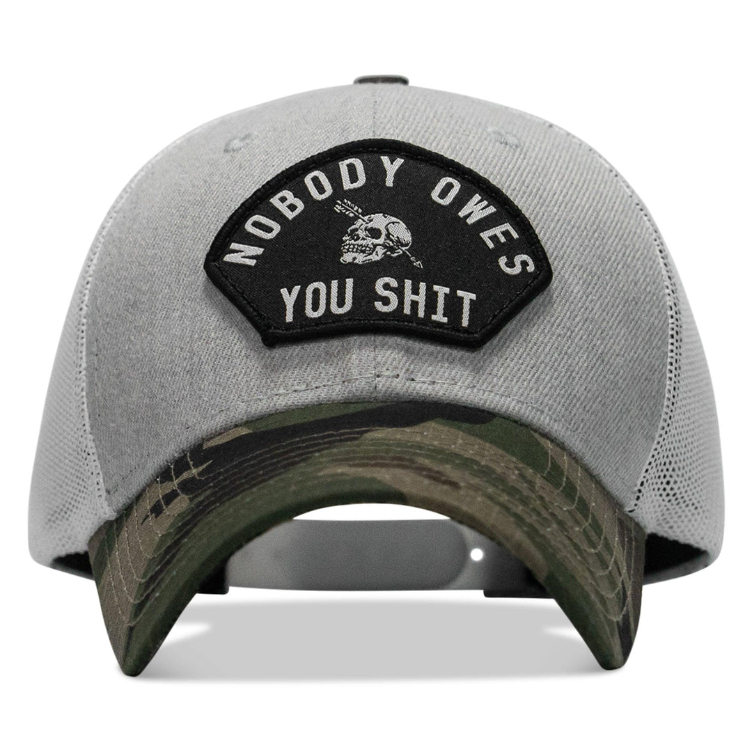 One Revolver Surfboards - Nobody Owes You Shit Patch Original Ripstop Snapback Hat HEADWEAR