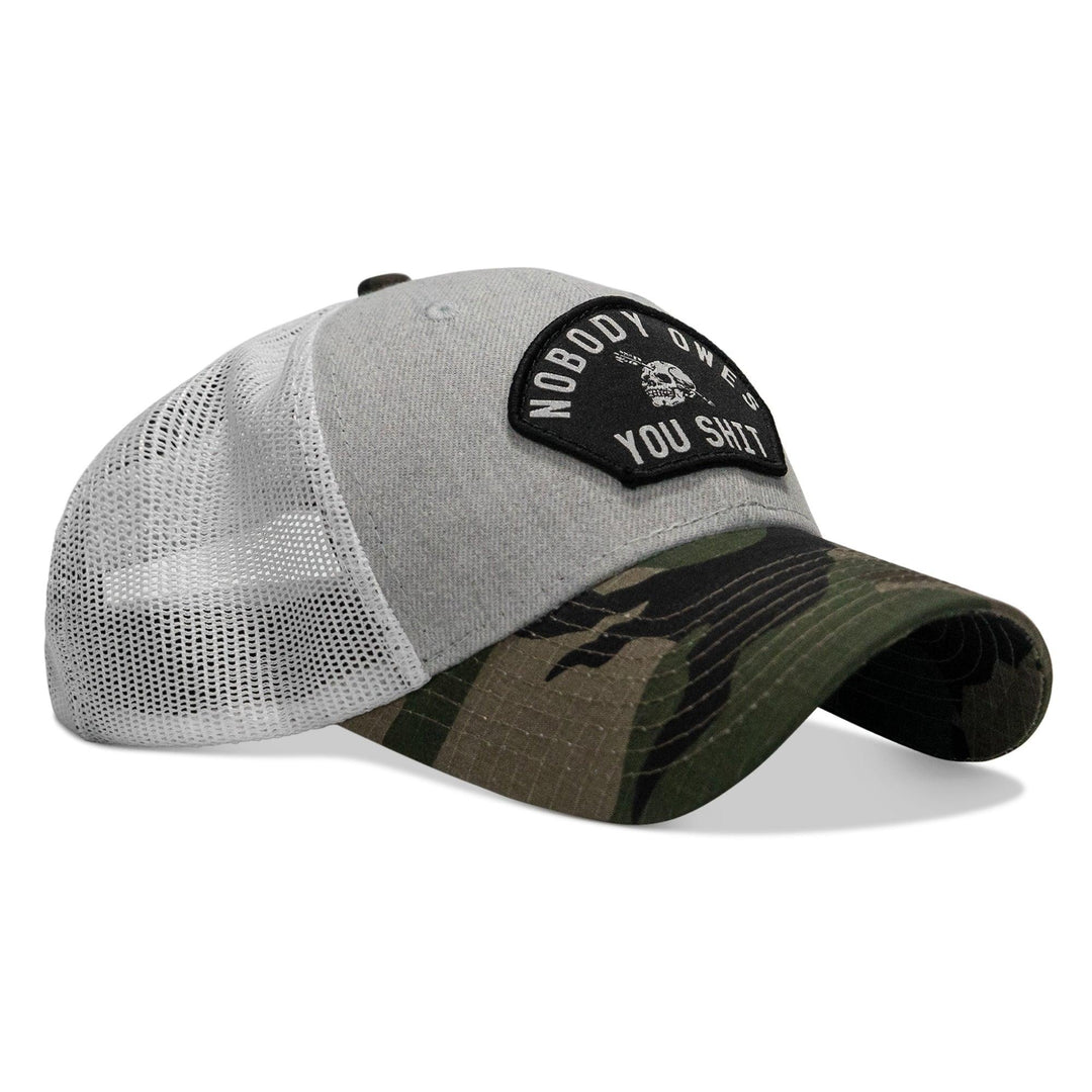 One Revolver Surfboards - Nobody Owes You Shit Patch Original Ripstop Snapback Hat HEADWEAR