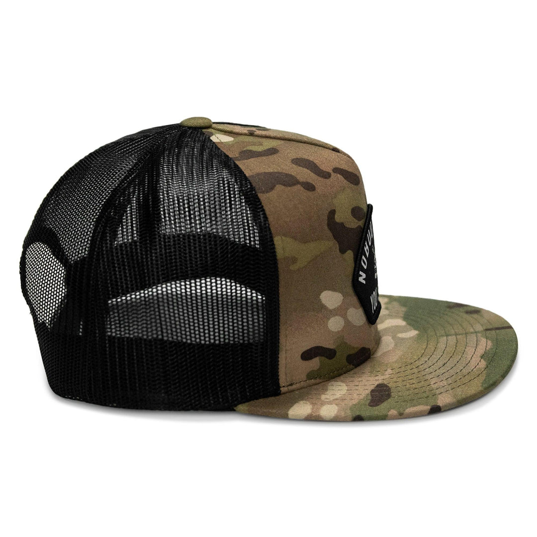 One Revolver Surfboards - Nobody Owes You Shit Arched Patch Flatbill SnapBack Hat HEADWEAR