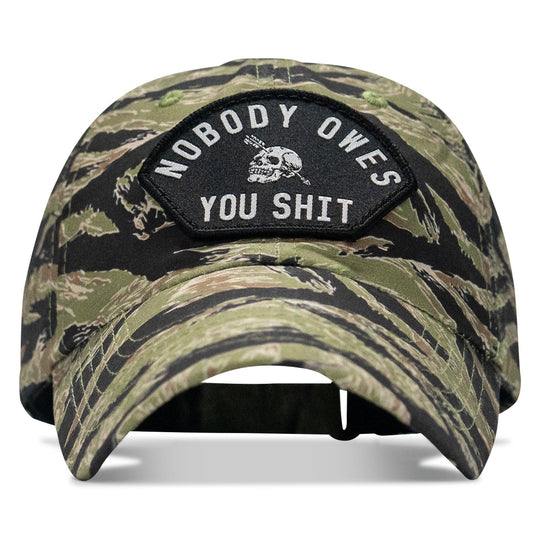 One Revolver Surfboards - Nobody Owes You Shit Arched Patch Tactical Ripstop Mesh Snapback Hat HEADWEAR