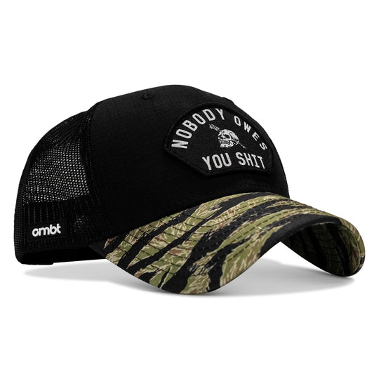 One Revolver Surfboards - Nobody Owes You Shit Patch Original Ripstop Snapback Hat HEADWEAR