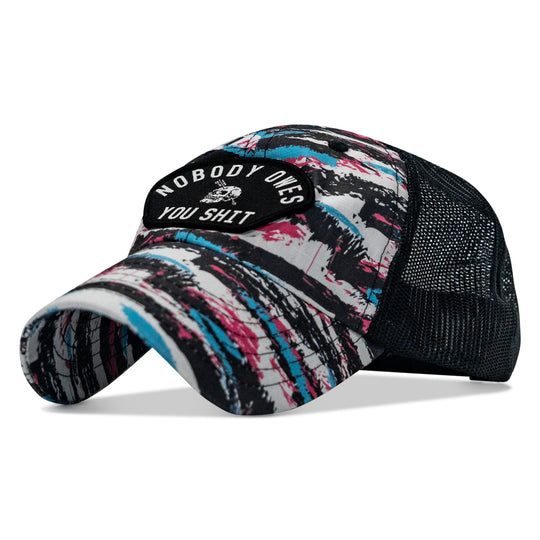 Nobody Owes You Shit Arched Patch Tactical Ripstop Mesh Snapback Hat