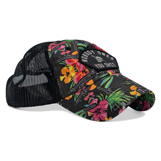 Nobody Owes You Shit Arched Patch Tactical Ripstop Mesh Snapback Hat