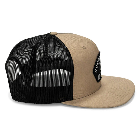 One Revolver Surfboards - Nobody Owes You Shit Arched Patch Flatbill SnapBack Hat HEADWEAR