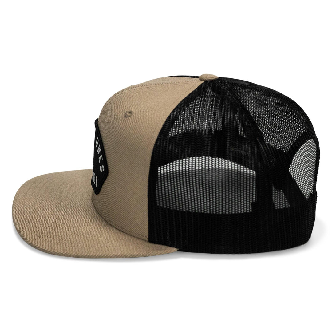 One Revolver Surfboards - Nobody Owes You Shit Arched Patch Flatbill SnapBack Hat HEADWEAR