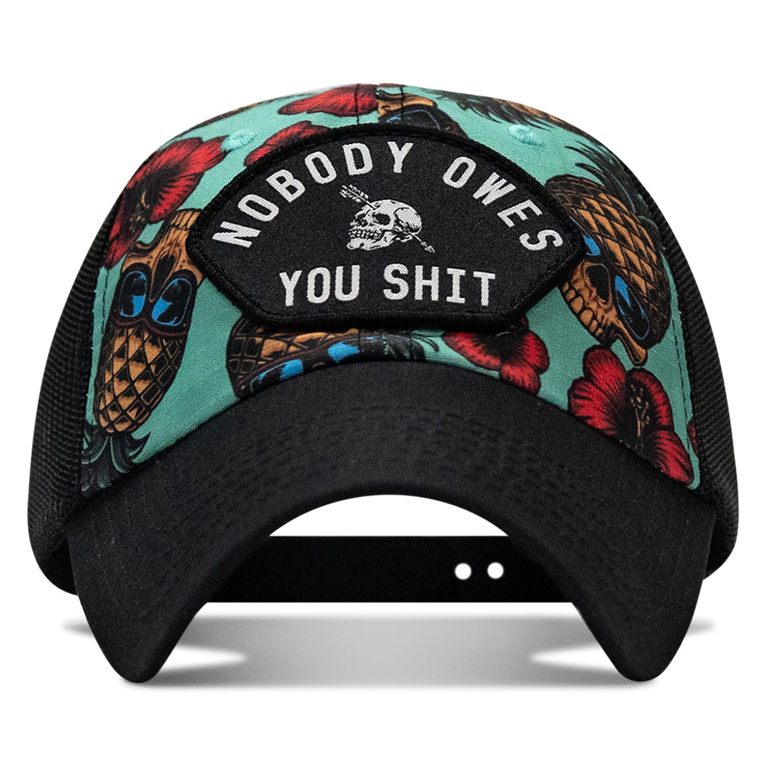 Nobody Owes You Shit Arched Patch Tactical Ripstop Mesh Snapback Hat