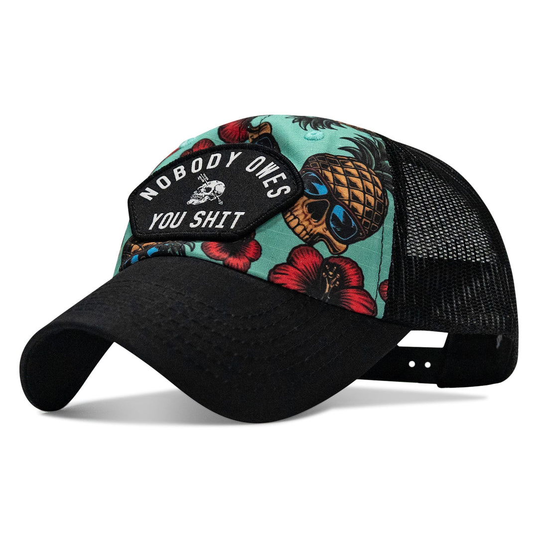 Nobody Owes You Shit Arched Patch Tactical Ripstop Mesh Snapback Hat