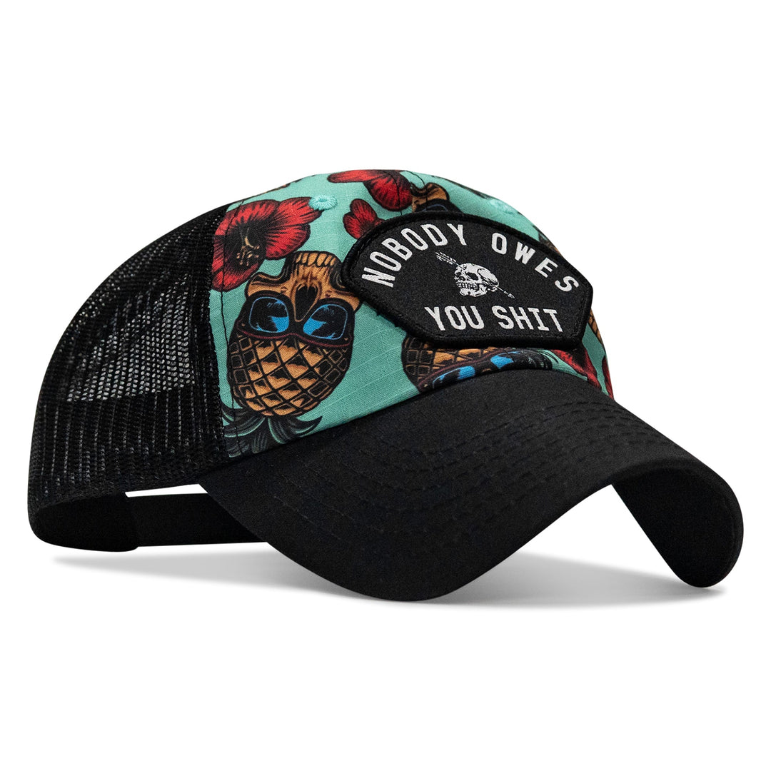 Nobody Owes You Shit Arched Patch Tactical Ripstop Mesh Snapback Hat