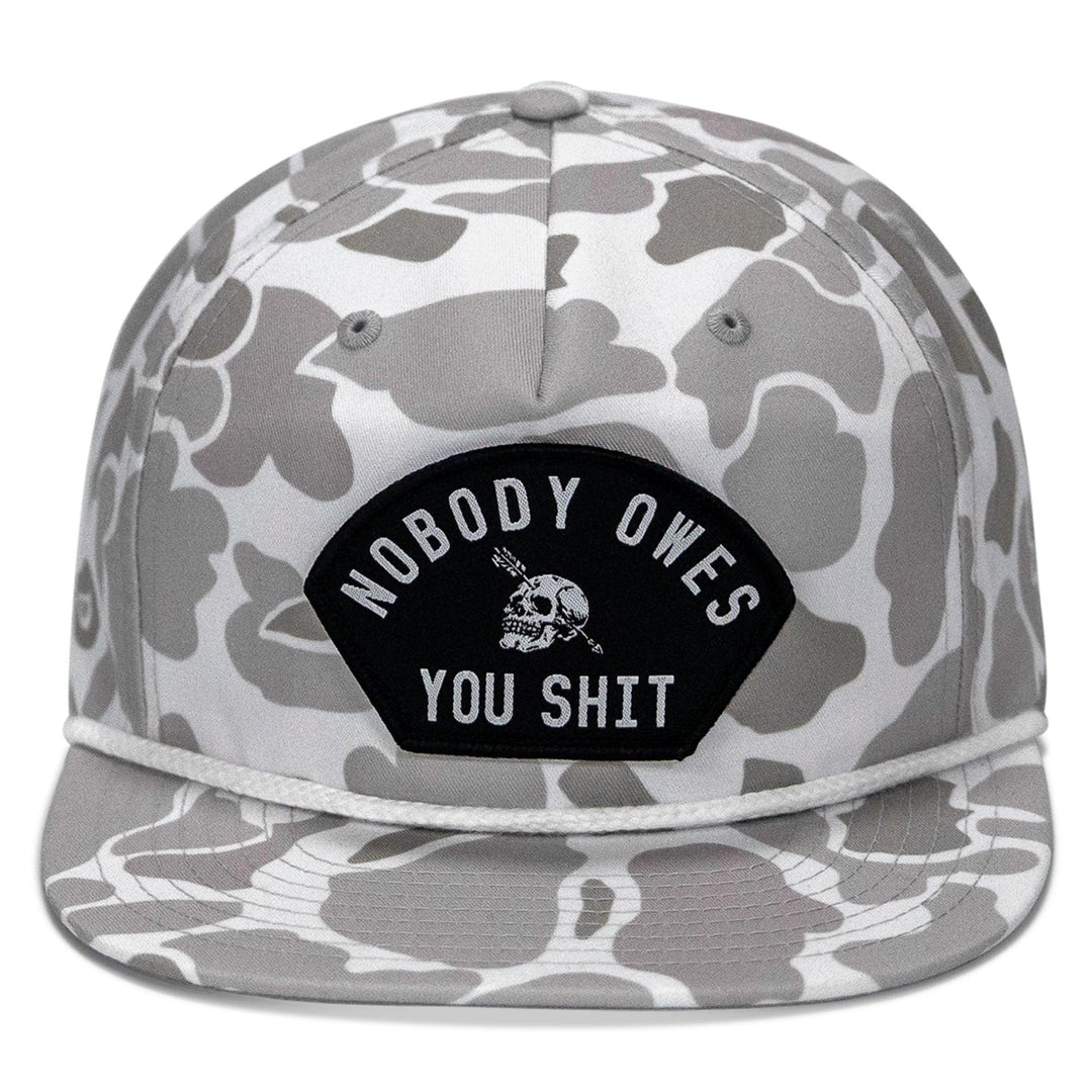 One Revolver Surfboards - Nobody Owes You Shit Patch Flatbill Hat HEADWEAR