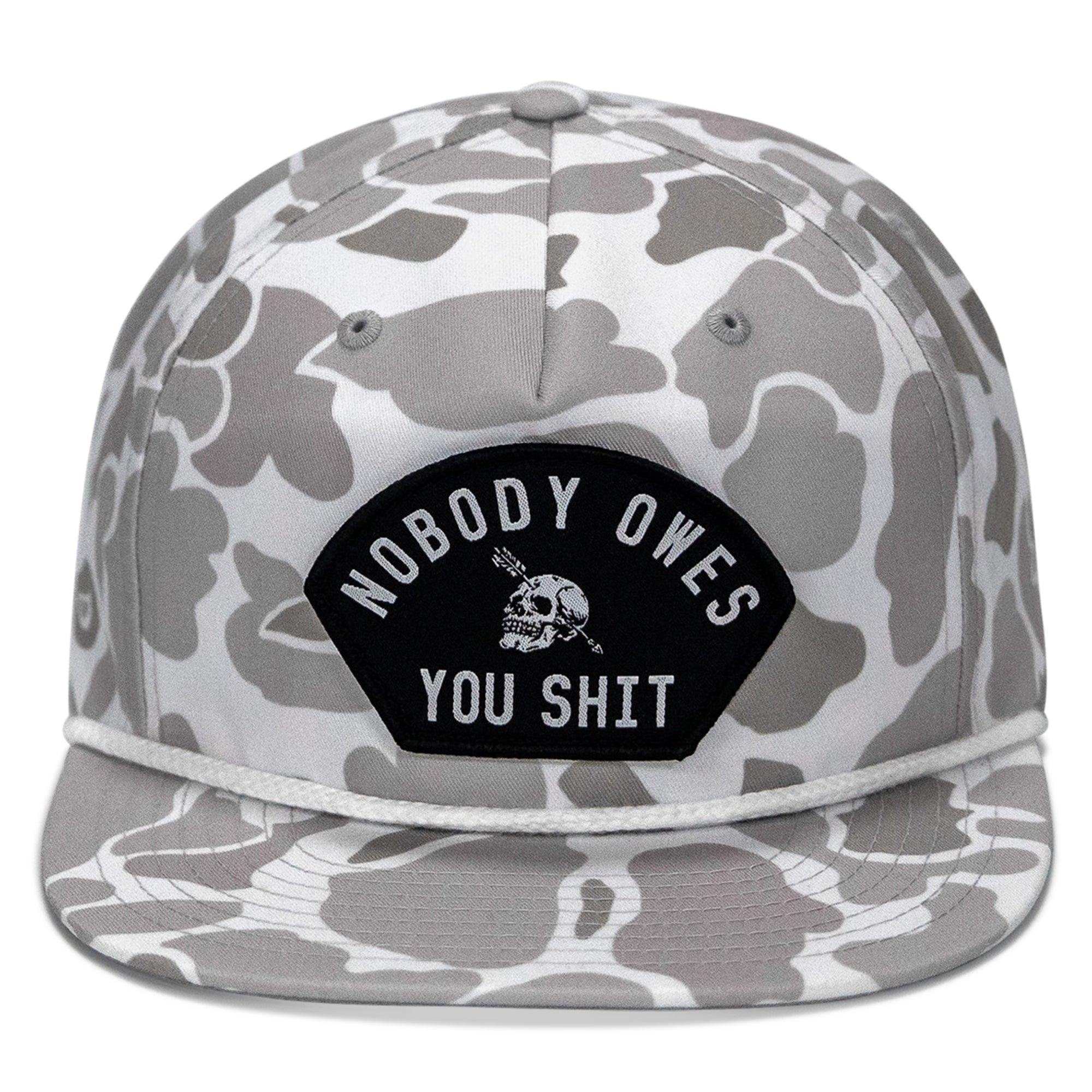 One Revolver Surfboards - Nobody Owes You Shit Patch Flatbill Hat HEADWEAR