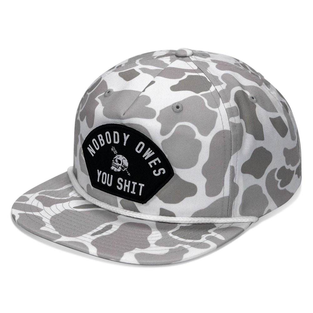 One Revolver Surfboards - Nobody Owes You Shit Patch Flatbill Hat HEADWEAR