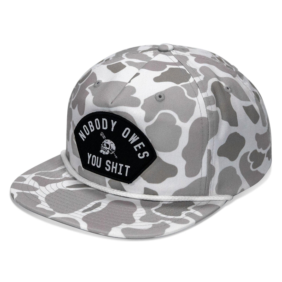 One Revolver Surfboards - Nobody Owes You Shit Patch Flatbill Hat HEADWEAR