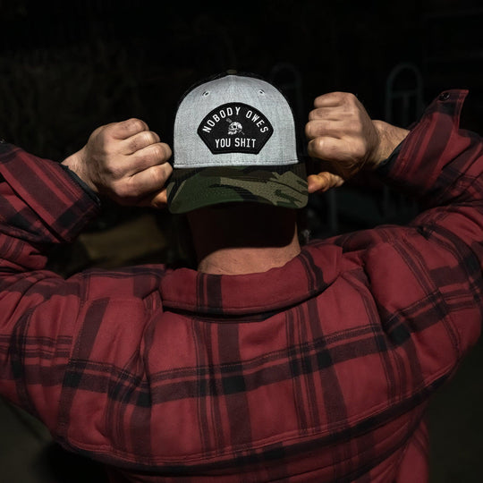 One Revolver Surfboards - Nobody Owes You Shit Patch Original Ripstop Snapback Hat HEADWEAR