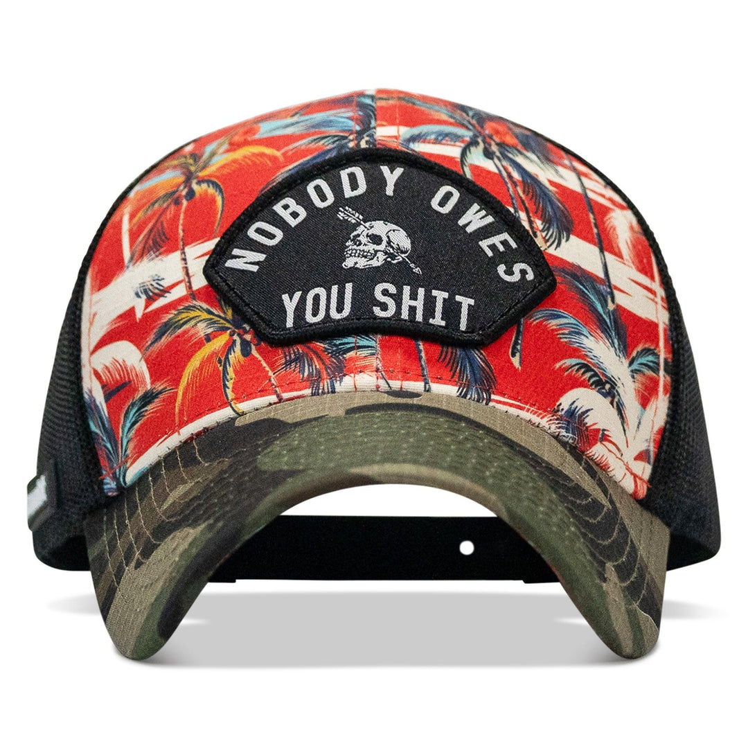 One Revolver Surfboards - Nobody Owes You Shit Patch Original Ripstop Snapback Hat HEADWEAR