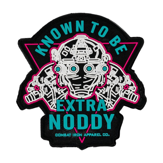 One Revolver Surfboards - KNOWN TO BE EXTRA NODDY Night Vision PVC Patch PVC VELCRO PATCH