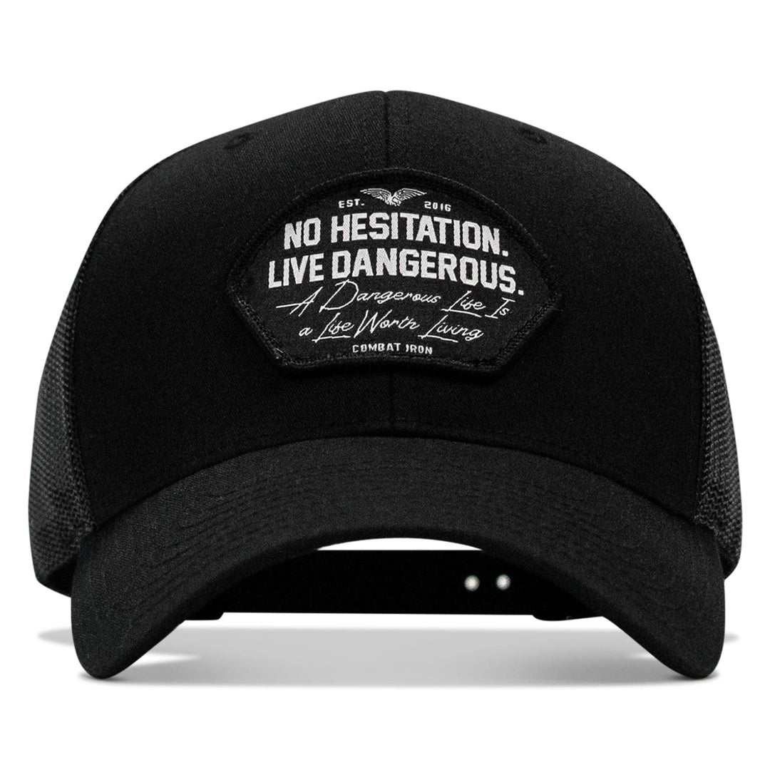 One Revolver Surfboards - No Hesitation. Live Dangerous Patch Snapback Hat HEADWEAR